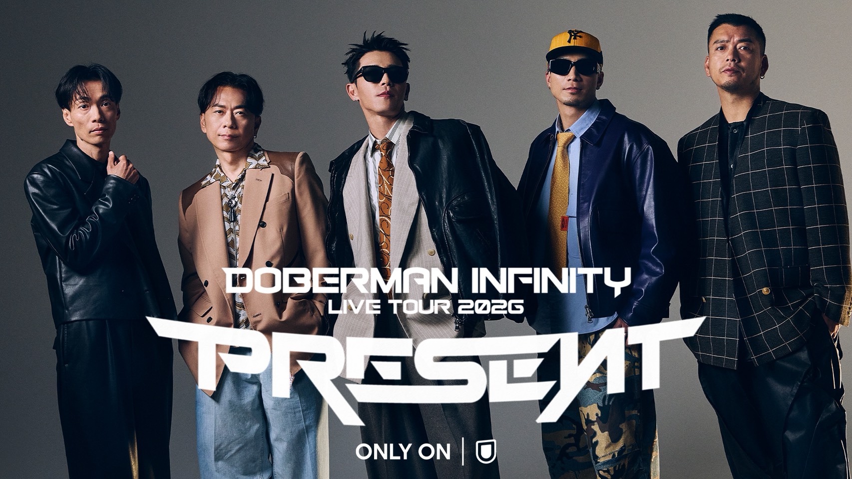 【DOBERMAN INFINITY】 最新ツアーの模様を12/7(⽉)19:00より U-NEXTにて独占ライブ配信決定！